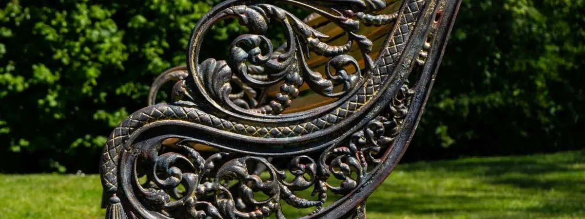 cast iron benches