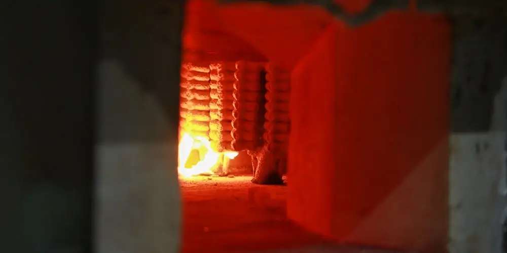 The baked shell of 316ss casting product