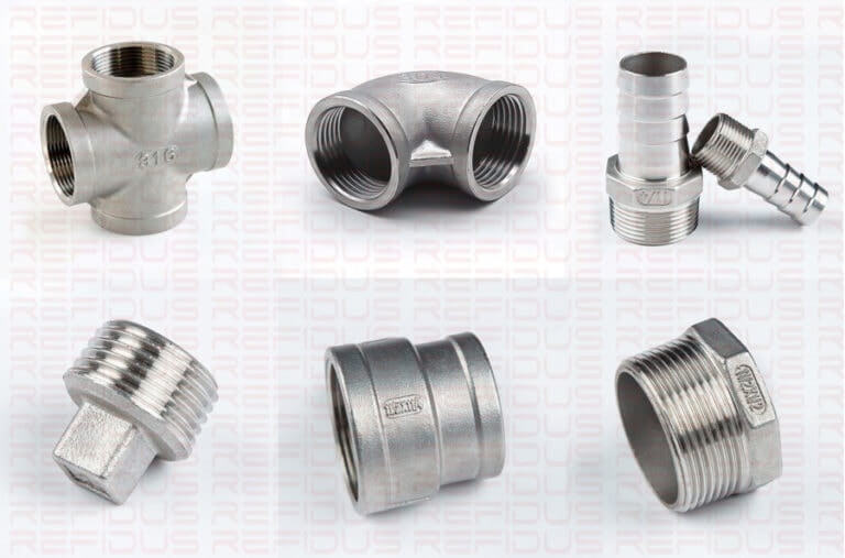 investment casting pip screw fitting